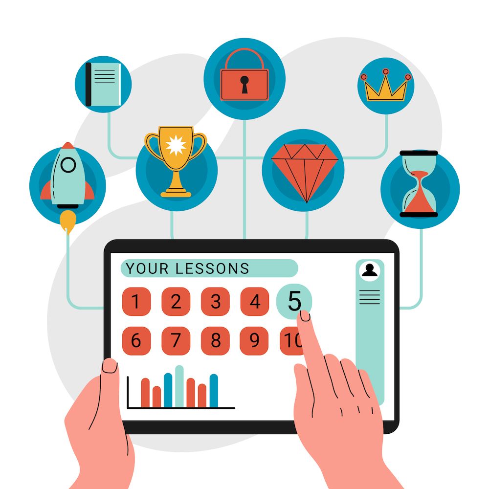 E-learning gamification elements